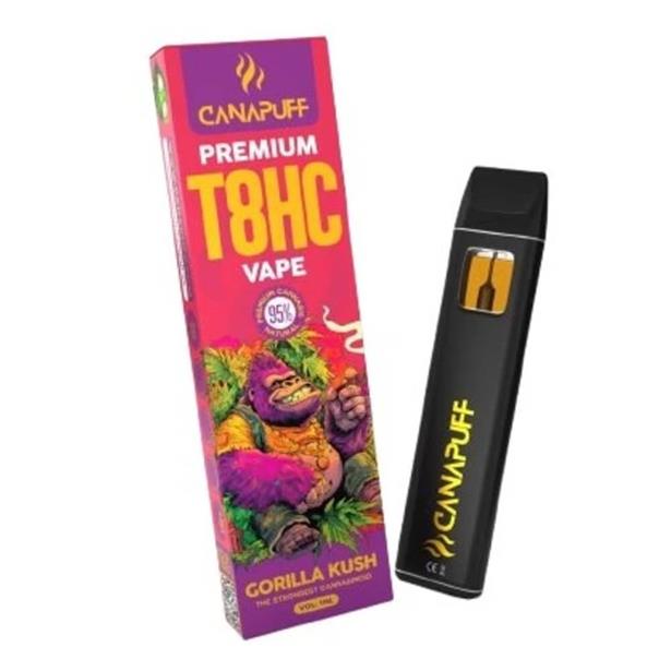 CanaPuff T8HC Vape Pen Gorilla Kush 95% 1ml