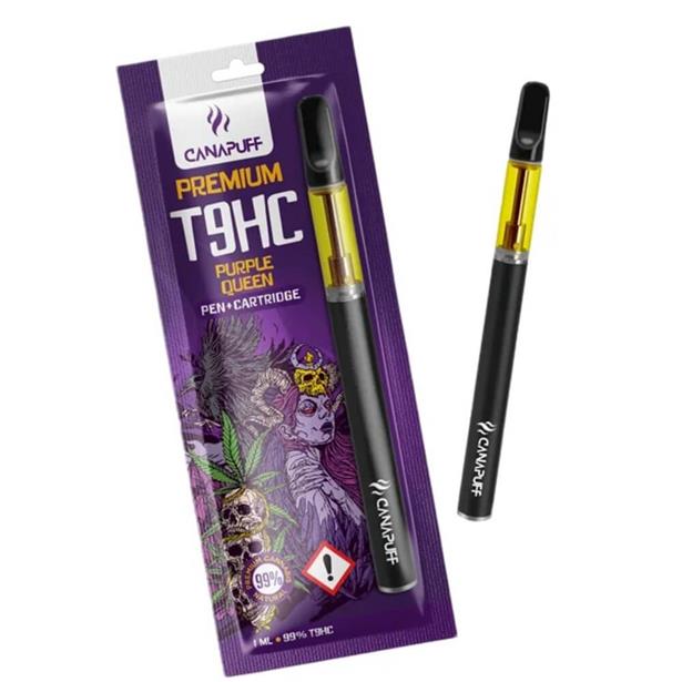 CanaPuff T9HC Pen+Cartridge Purple Queen 99% 1ml