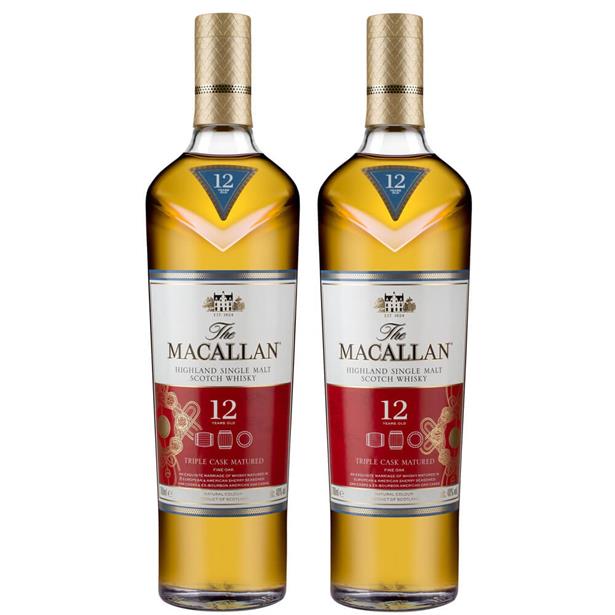 The Macallan 12 Year Old Triple Cask Lunar New Year Pack 2x700ml